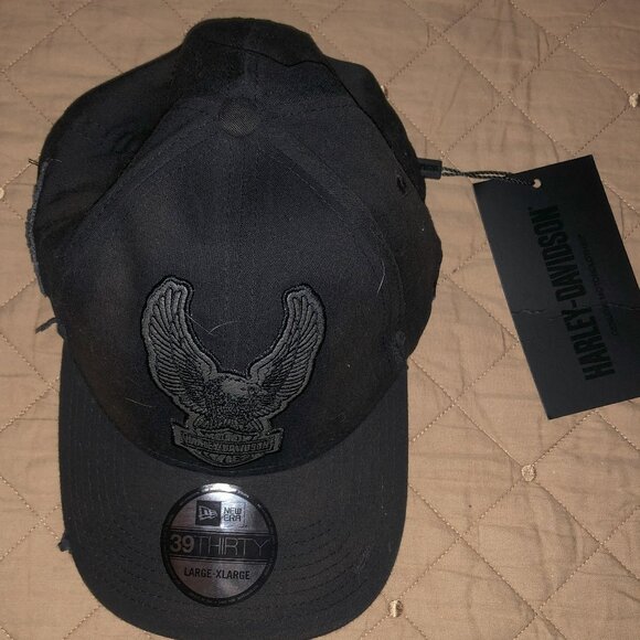 NWT Genuine Harley Davidson Oil 99436-18VM Cap Hat Black L/XL (JCCHDS224) - Picture 6 of 10